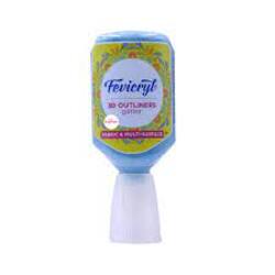 Fevicryl 3D Outliner glitter Aqua Blue 20ml